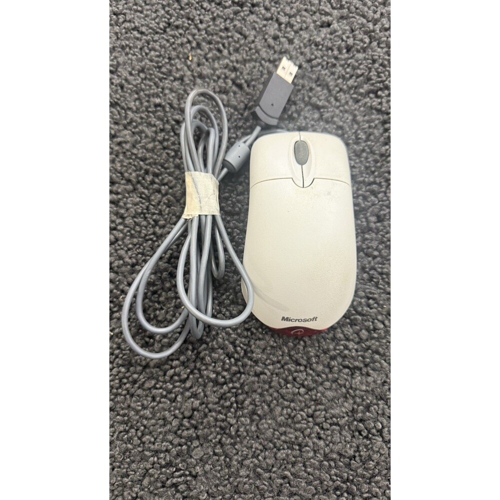 Microsoft Wheel Mouse Optical USB X802382-004 1.1A White PS/2 OEM